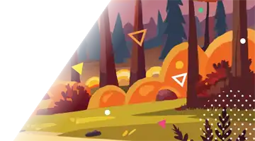 Image of a vibrant autumn scene with a forest background, representing the seasonal tournament at Booi Casino, highlighting the casino's unique approach to themed events.