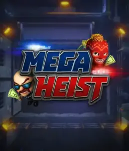 Enter the thrilling world of the Mega Heist game by Relax Gaming, highlighting comedic characters ready to undertake a bank heist. This image depicts the intensity of the heist with its striking logo and an ominous vault backdrop. Perfect for players looking for a heist adventure, offering a thrilling escape. 