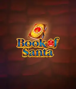 Experience the joyous spirit with Book of Santa slot by Endorphina, showcasing an elegant golden book decorated with Santa's iconic image. This graphic captures the magic and mystery of Christmas, set against a softly glowing red background. Great for players looking to get into the holiday spirit, promising a delightful escape. 